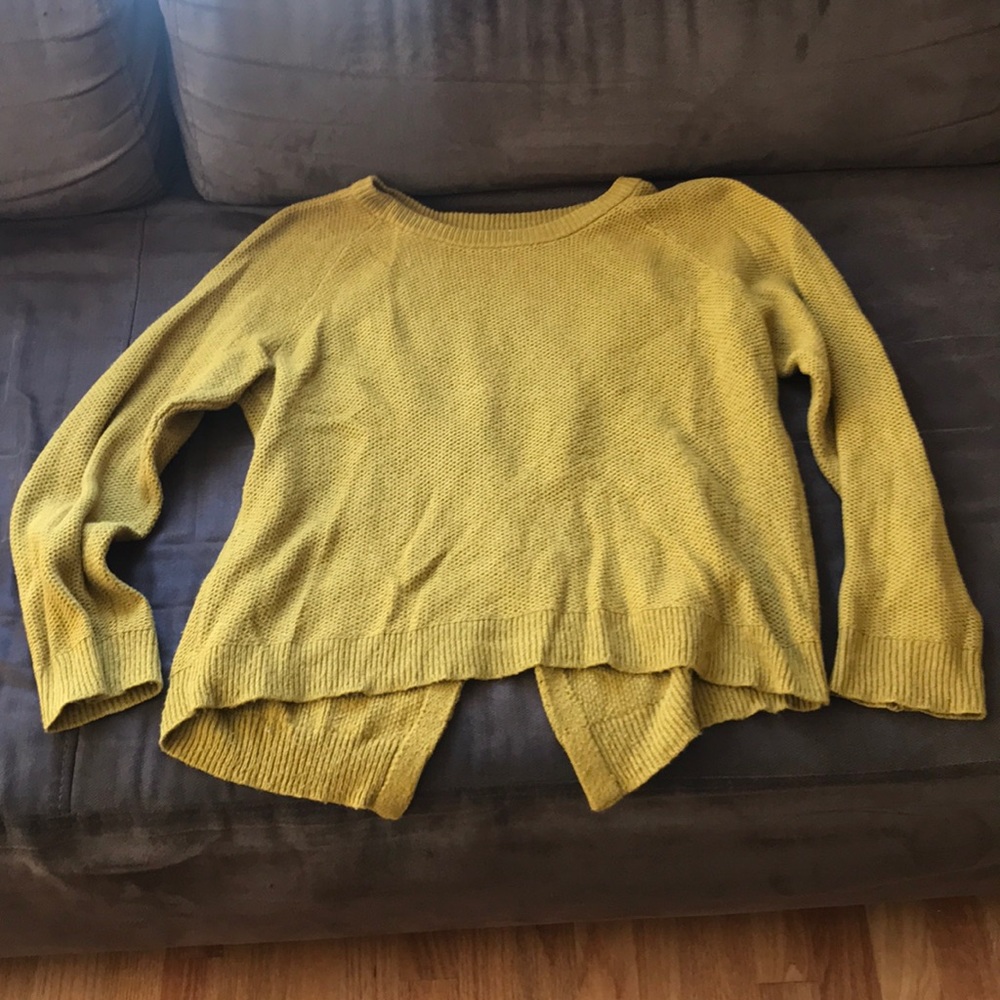 madewell province cross back pullover sweater L